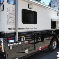 exterior view of Mobile EOC