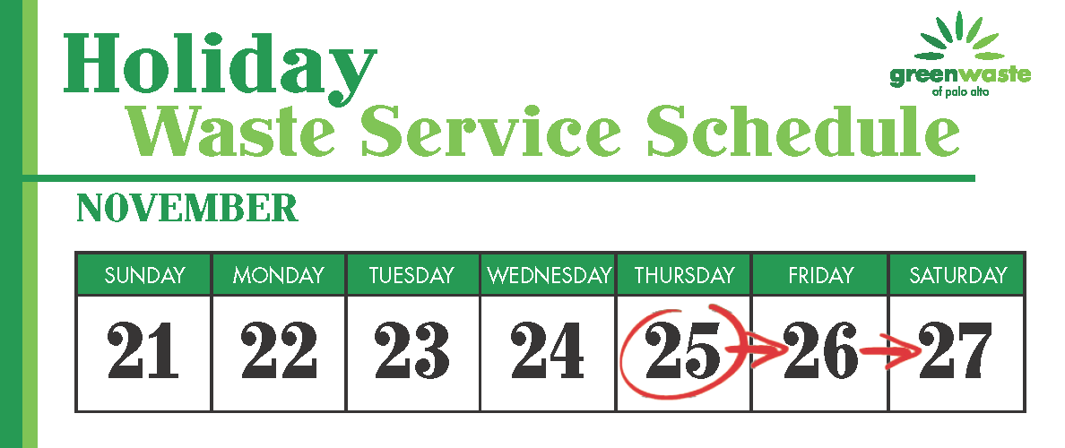 Holiday Schedule Changes Waste Collection HHW Station Sweeping