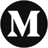 Medium logo in black and white